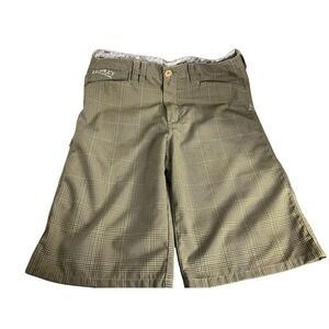 Hurley Freedom Of Choice Young Mans Size 28 Plaid With Zipper/button Casual GenZ